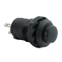 PULSANTE NERO 125VAC 1A ON/OFF PLAS.
