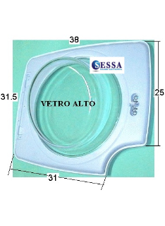 OBLO'COMPLETO VETRO D.265MM.