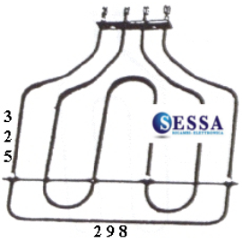 RESISTENZA FORNO DOPPIA 1000+1200W