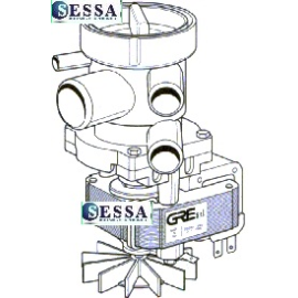 POMPA SCARICO 3TUBI